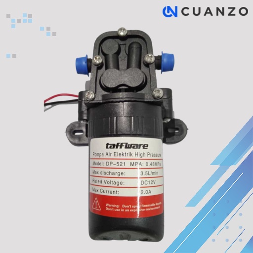 Pompa Air Elektrik High Pressure 12V 70PSI 3.5L/min / Pompa Pendorong Dorong Air Shower Tandon Toren Mesin Cuci Otomatis Elektrik Water Heater / Dinamo Sprayer Pompa Air Steam Ac Dc Cuci Motor Mobil Tekanan Tinggi Mini Semprot Semprotan Siram Penyiram Air