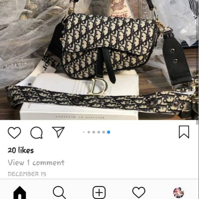 Tas kirim rumah rina Dior #18109 Hitam