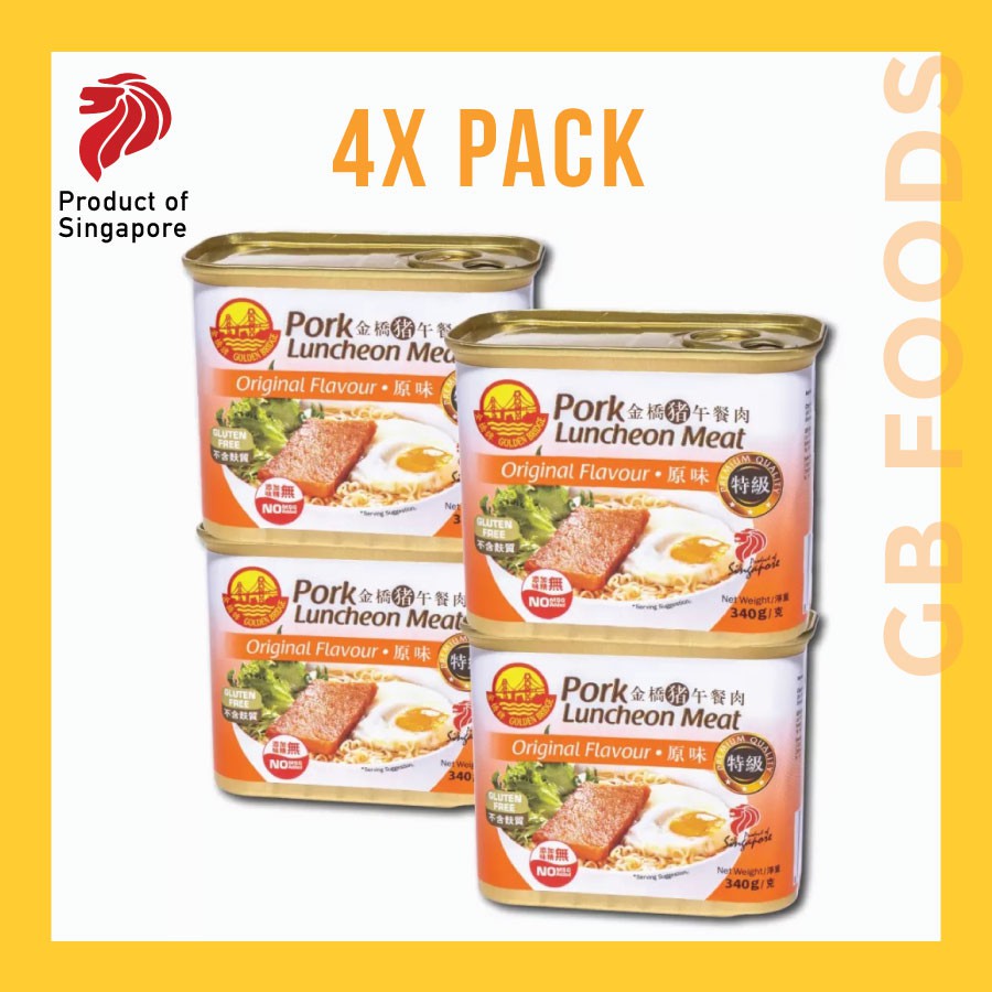 

GOLDEN BRIDGE LUNCHEON MEAT SINGAPORE, MULTIPACK 4x340g