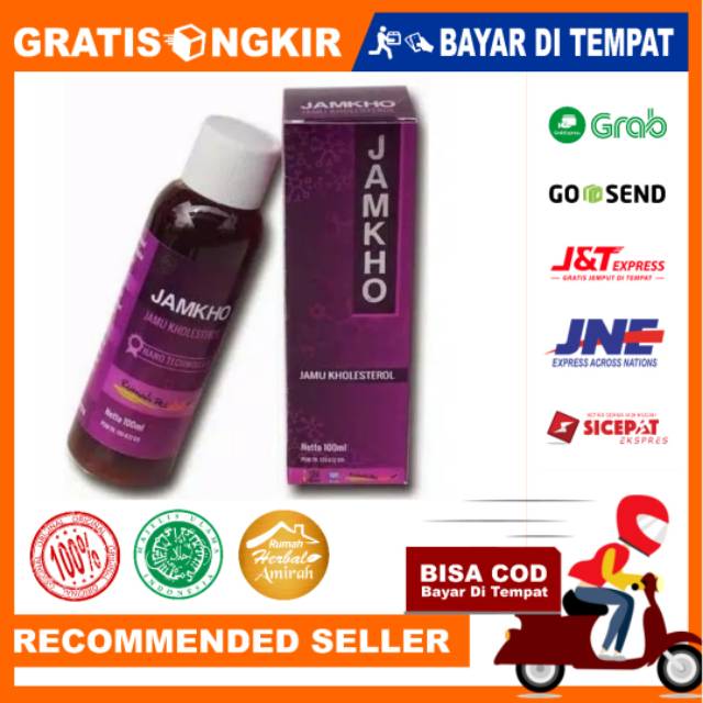 Jamkho jamu kolesterol original minuman herbal menurunkan kolesterol asli original 100 ml