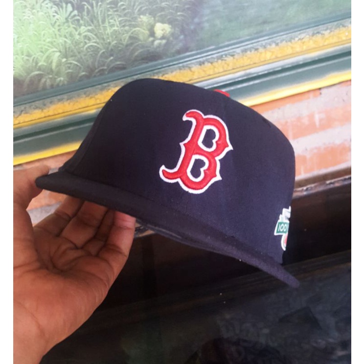 TOPI SNAPBACK NEW ERA BOSTON RED SOX " ANNIVESARY 100 TH " ORIGINAL VINTAGE