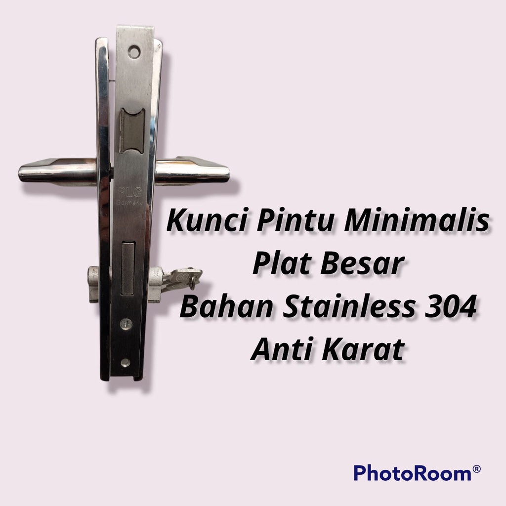 Kunci Pintu/Pegangan Pintu Besar Minimalis Stainless 304 Anti Karat Model Terbaru