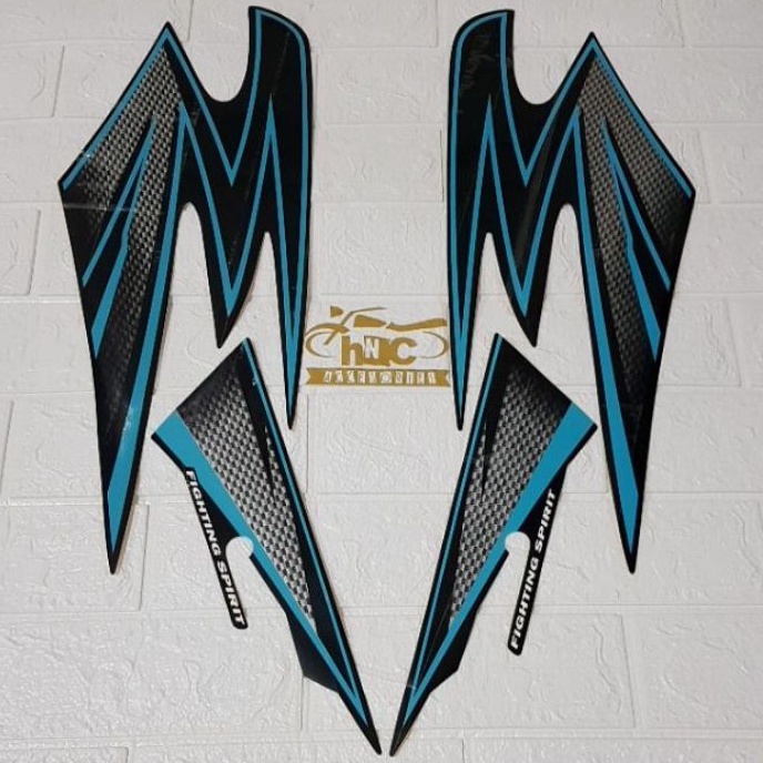 STRIPING RX KING 2003 STICKER RX KING 2003 VARIASI BIRU TOSKA