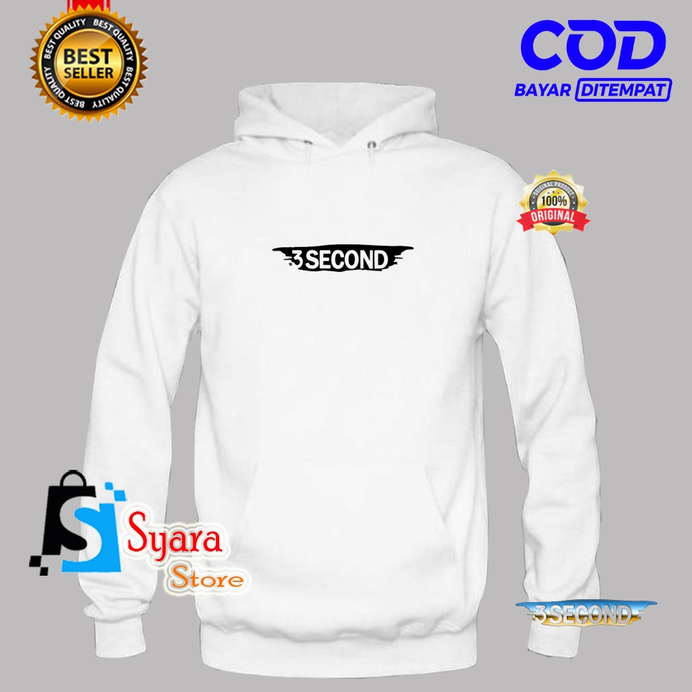 Bisa COD / Hoodie 3Second_Splash Blok Hitam / Jaket Hoodie Distro / Jaket Tebal / Jaket Sweater / Ja