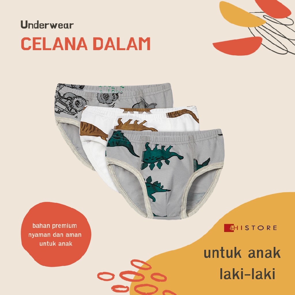 [HI] 5 PCS BREAD UNDERWEAR BOY &amp; GIRL BRIEFS CELANA DALAM ANAK 2 – 6 TAHUN BAHAN PREMIUM