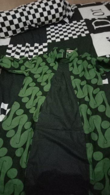 Tunic Santika Parang Kombi Tunic Batik Cewek Tunik Batik Wanita Seragam Batik Kerja Solo Modern