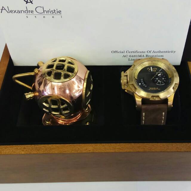 Jam tangan Alexandre Christie AC 6485 bronzium limited edition