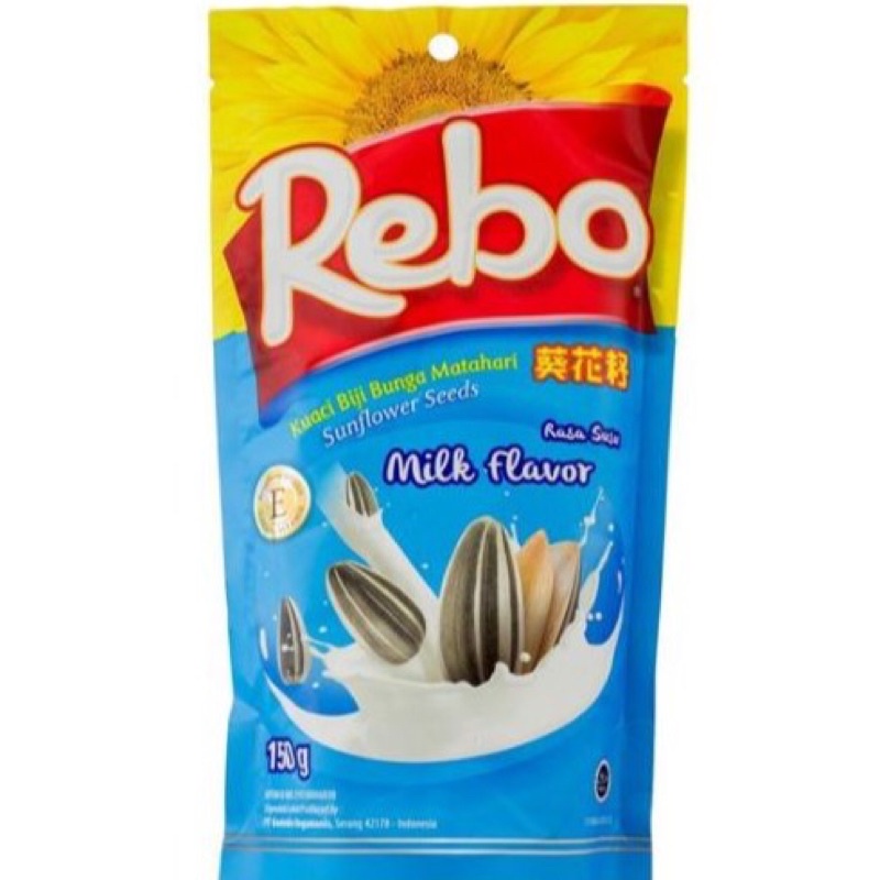 

REBO KUACI BUNGA MATAHARI RASA SUSU 150G