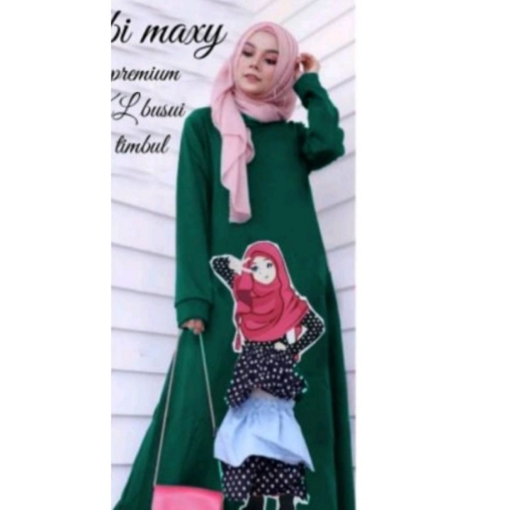 FWG - NAJABI MAXI HIJAB / HIJAB / MAXI TERBARU / HIJAB TERBARU WANITA / PAKAIAN WANITA HIJAB