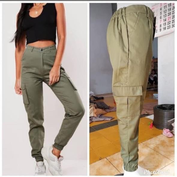 JOGER CARGO PANTS/ JOGER CARGO WANITA/ JOGER PANTS/ CELANA WANITA JOGER CARGO