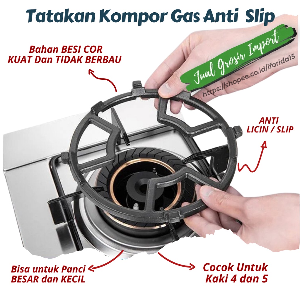 Tatakan Dudukan Kompor Gas - Universal Stovetop Trivet Original