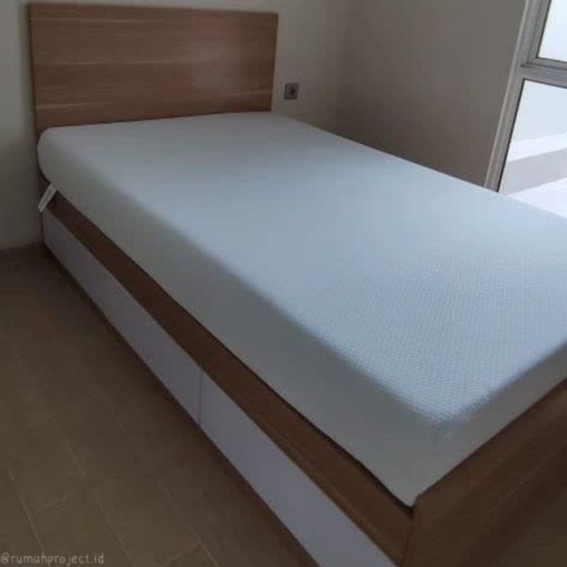 dipan laci samping / divan king size 160 x 200 / bed / bed storage