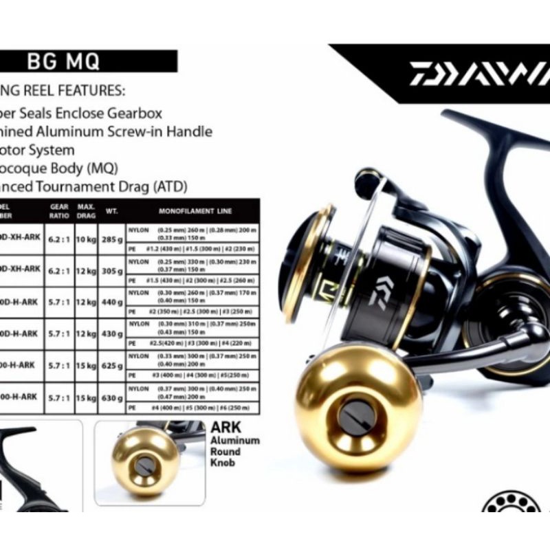 REEL DAIWA BG MQ 4000 D