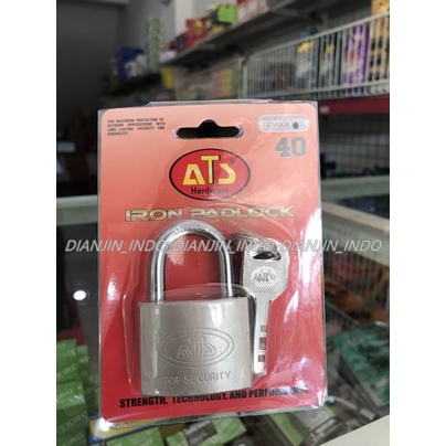 Gembok Besi PENDEK 40 Mm ATS KUALITAS NO 1