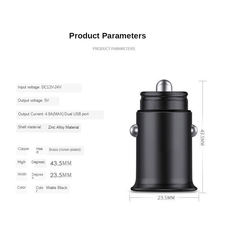 Ford MINI Charger Mobil USB 4.8A QC4.0 Fast Charging Untuk Ranger / Fiesta