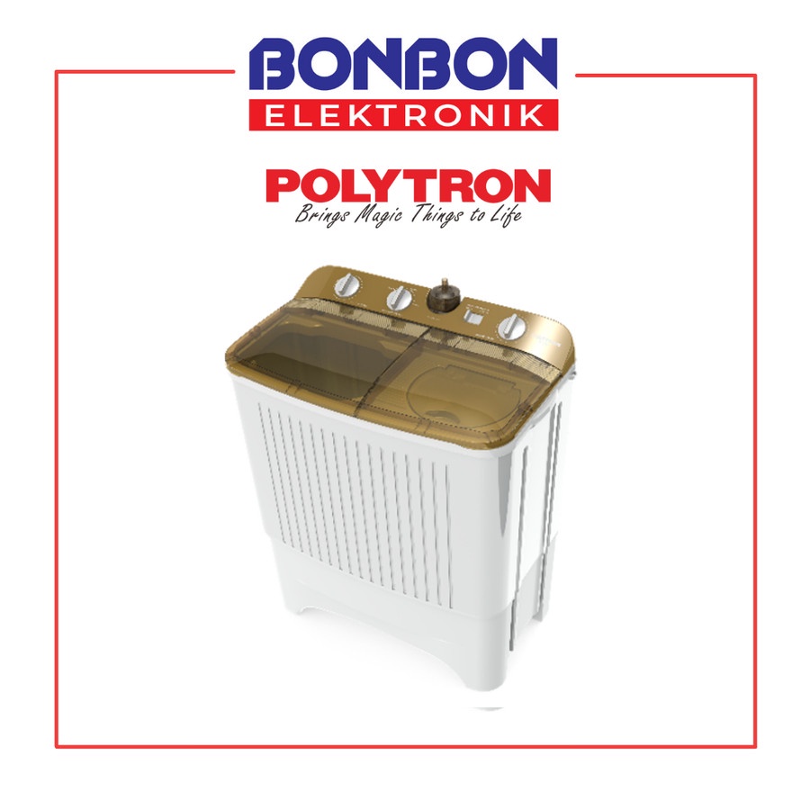 Polytron Mesin Cuci 2 Tabung 9.5KG PWM-9572N / PWM 9572 N / PWM9572