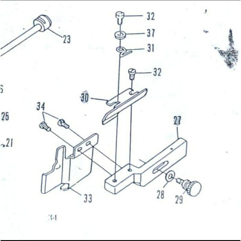 Engsel Pintu Komplit Mesin Obras Kecil GN1-1