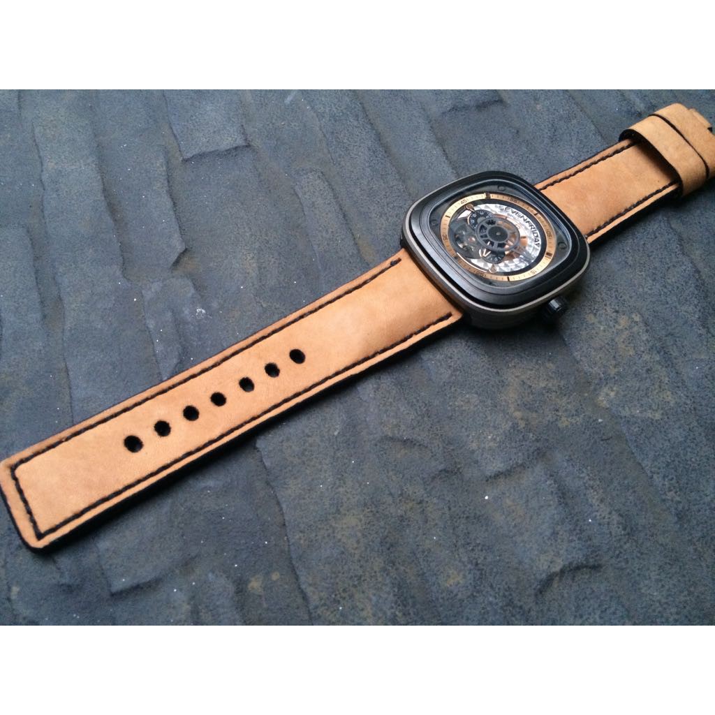 Tali Model Elegant Gunny Straps Saddle Blond Untuk Sevenfriday P2B/02 P3B/01 P3B/03 P3B/06 Q1/01