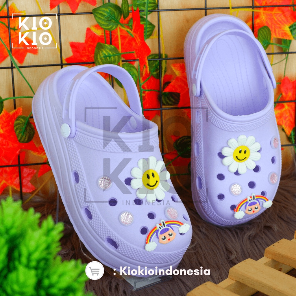 Sandal Kodok Classic Wanita /Sendal Baim Jiblitz Bae Clog Jibbitz Wanita New Model Korean Style