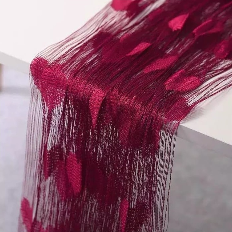 Tirai Benang Motif Love Tirai Pintu Dan Jendela gorden banyak pilihan Warna BAGUS MURAH tapi MEWAH