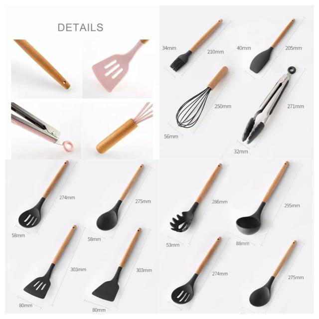 *SILICONE KITCHEN UTENSILS SET*