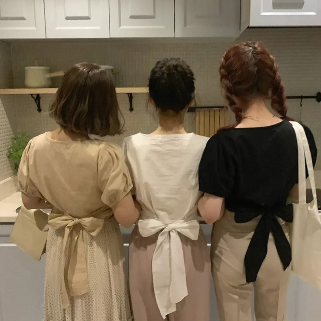 [uwustudio] Bowie Blouse model korea vintage puff sleeve-1