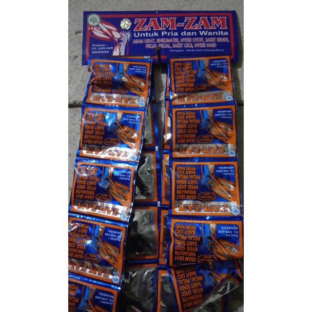 

Zam-Zam Berkhasiat Jamu Pegal Linu Dan Asam Urat
