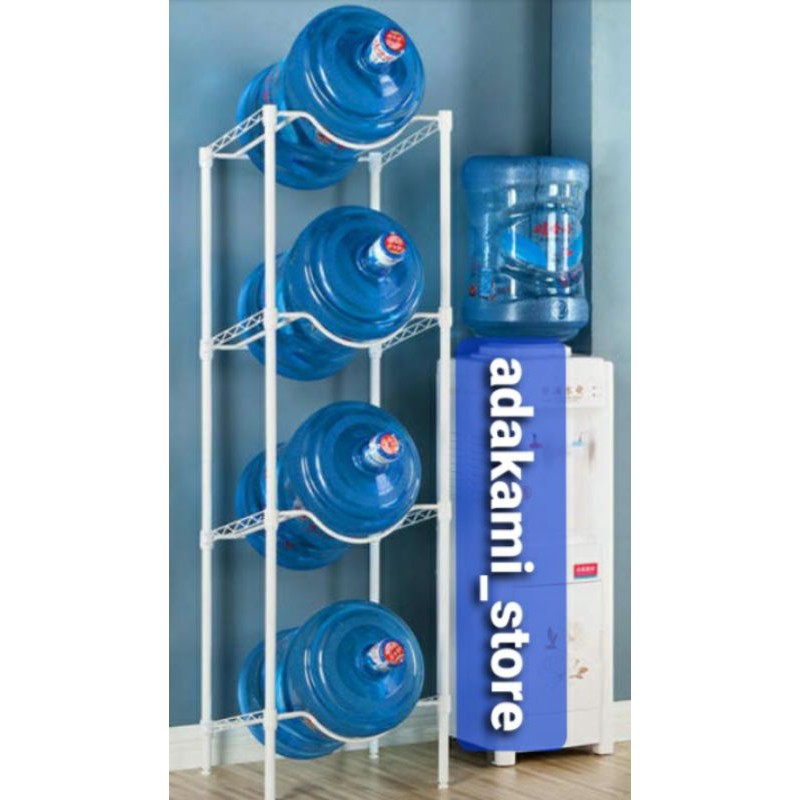 Rak galon 4 susun / Rak galon 4 tingkat / Rak galon krisbow