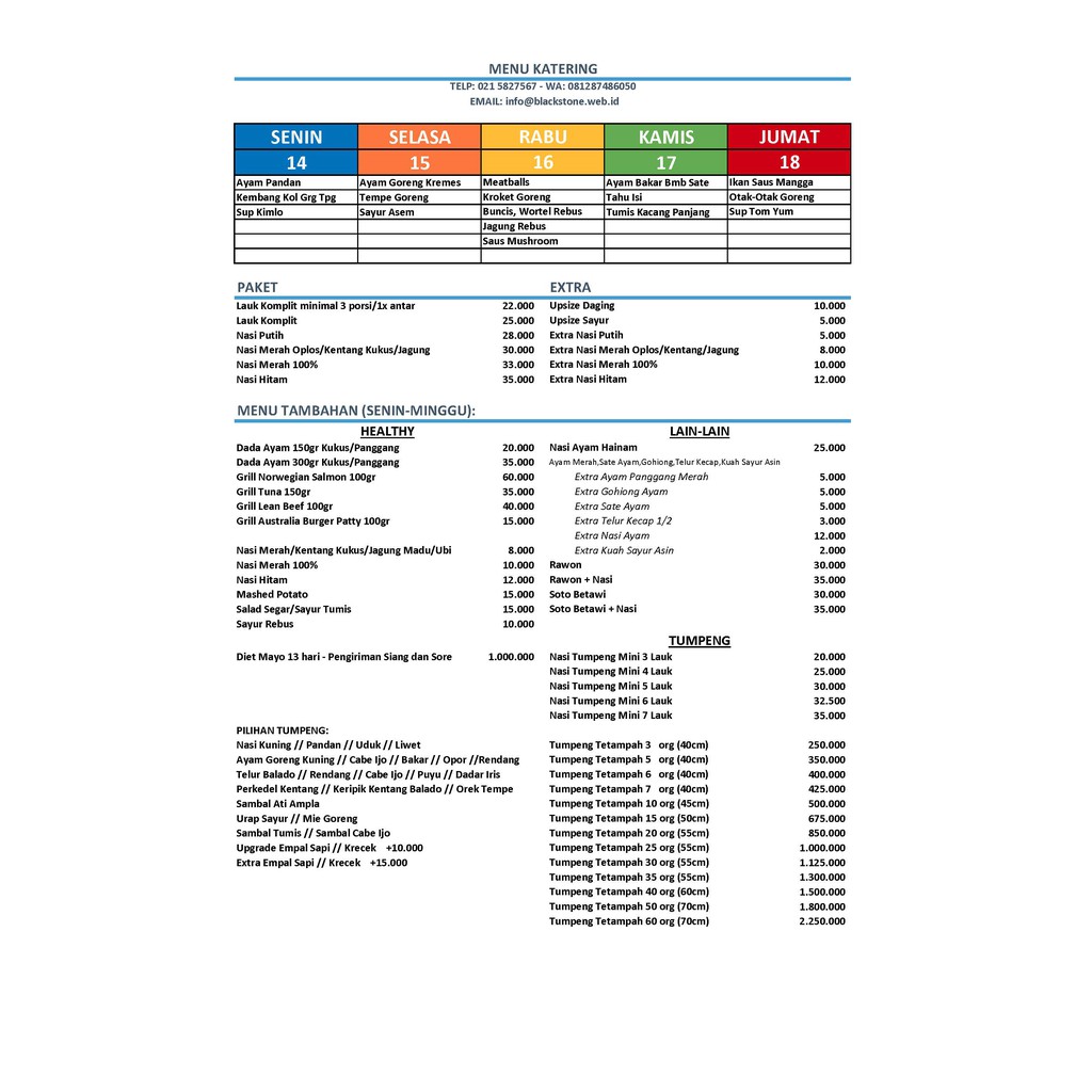 

Paket Nasi Merah Katering / Catering Sehat Tanpa MSG