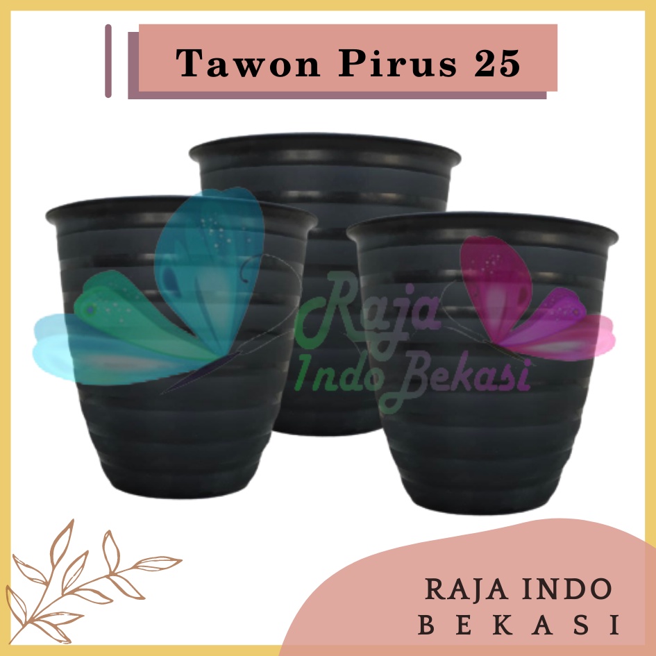 Pot Tawon Pirus JM Ruby 25 Hitam Pot Tawon Tebal Murah Pot Ulir Tawon Madu Mdn 20 21 24 25 27 30