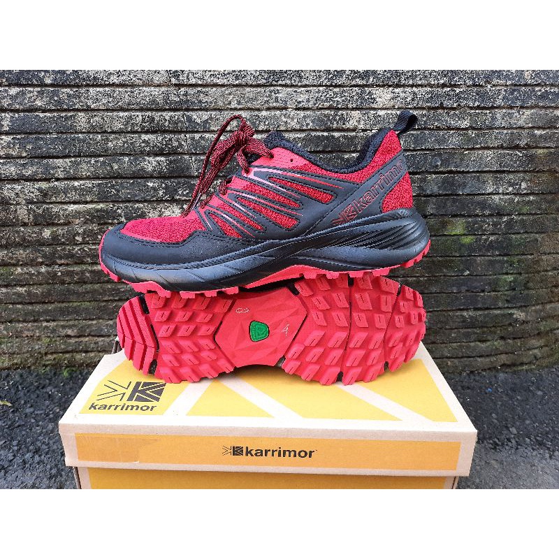 Sepatu Karrimor Caracal TR 10 Red Black Trail Runner Hiking Traveling Trekking