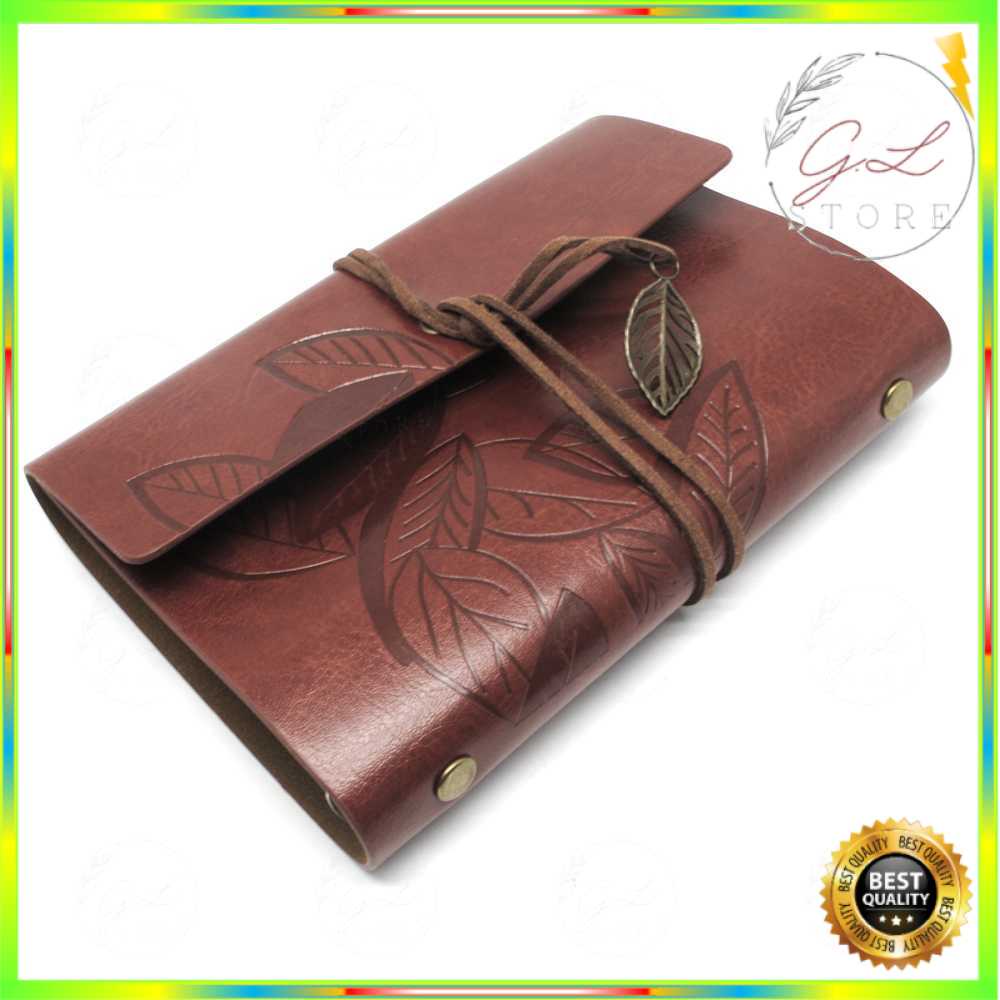 

Buku Binder Catatan Jurnal Harian Retro Leaf Kertas A5