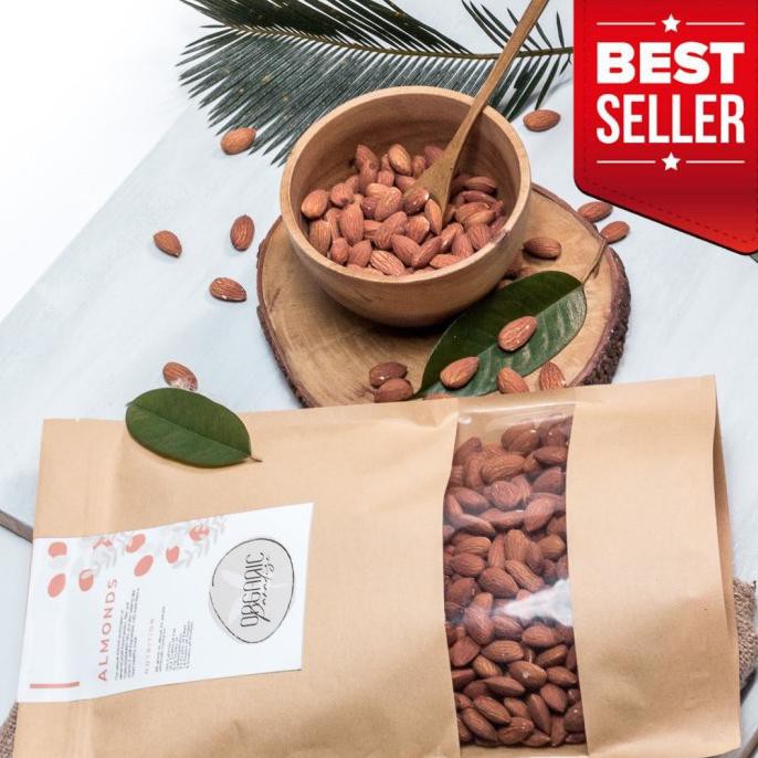 

TERLARIS KACANG ALMOND MENTAH 1 KG PREMIUM / NATURAL RAW WHOLE ALMOND PREMIUM