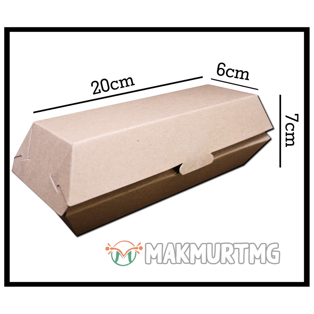 

DUS SOSIS BOX SOSIS TEMPAT SOSIS DUS HOTDOG 20X6X7CM