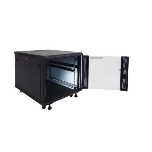 IR8010G - 10U Close Rack Depth 800mm Glass Door 19&quot; - INDORACK