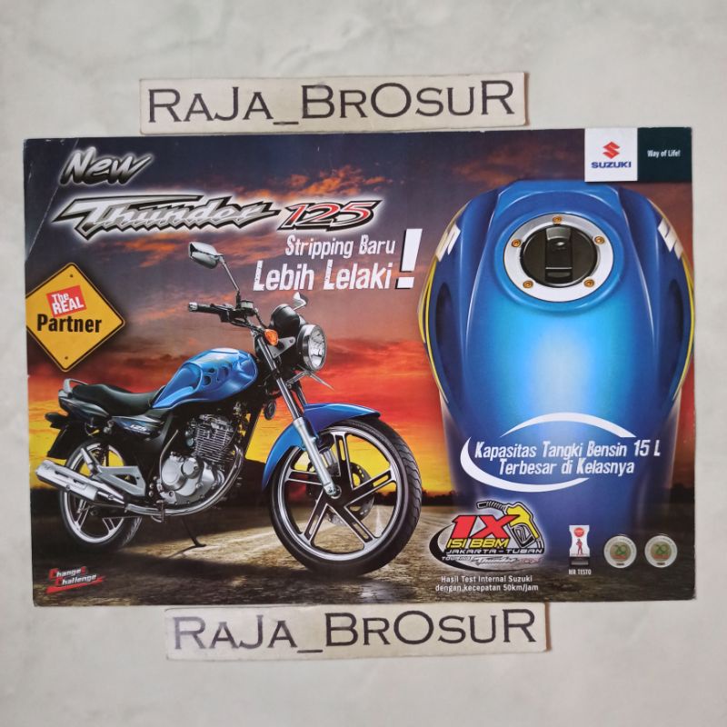 Poster brosur katalog flyer Suzuki Thunder/Suzuki Thunder125 2013