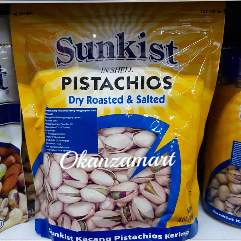 

Sunkist Dry Roasted & Salted Pistachios 454gr