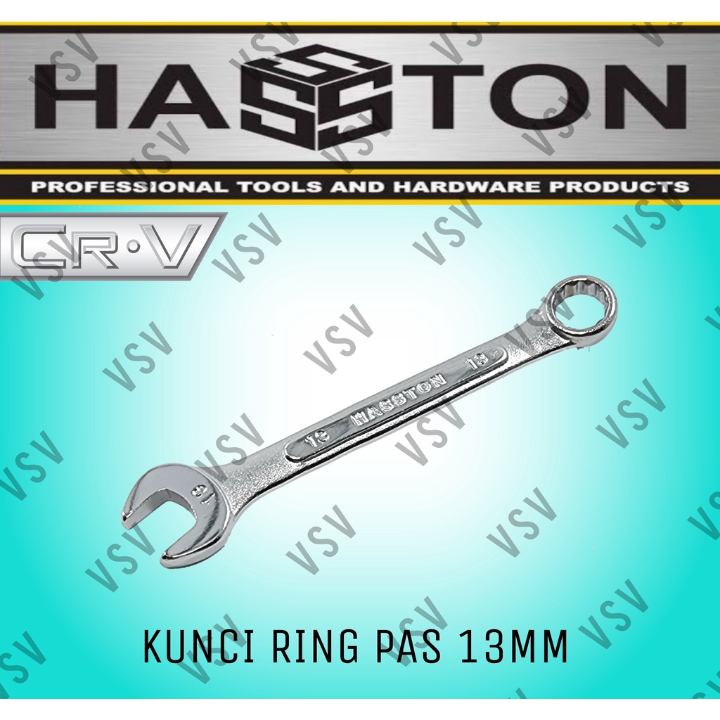 HASSTON Kunci Ring Pas 13mm Combination Wrench 13mm Ringpas 13mm Spanner