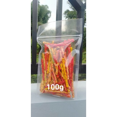 

Krupuk jaat pedas gurih renyah extra daun jeruk 100g