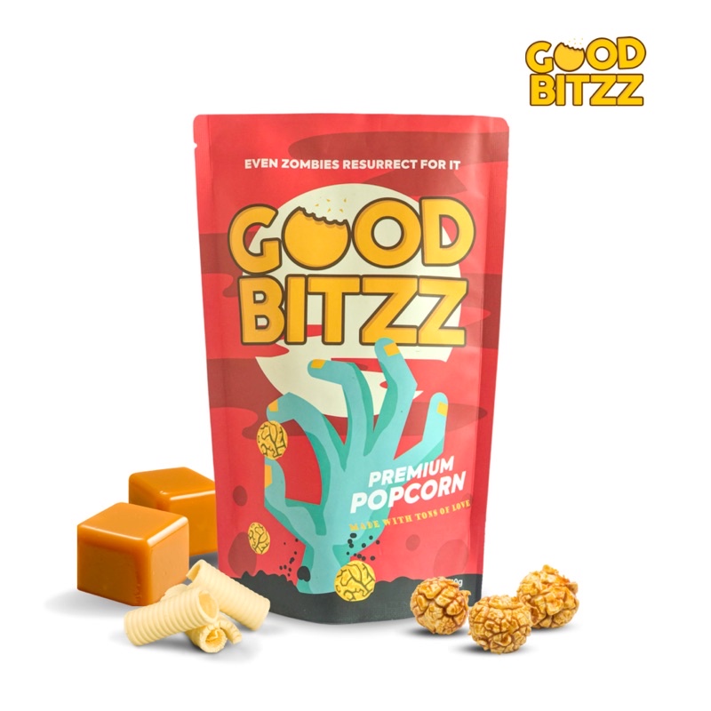 

GOODBITZZ POPCORN Rasa Butter Caramel - Snack Premium untuk keluarga dan anak