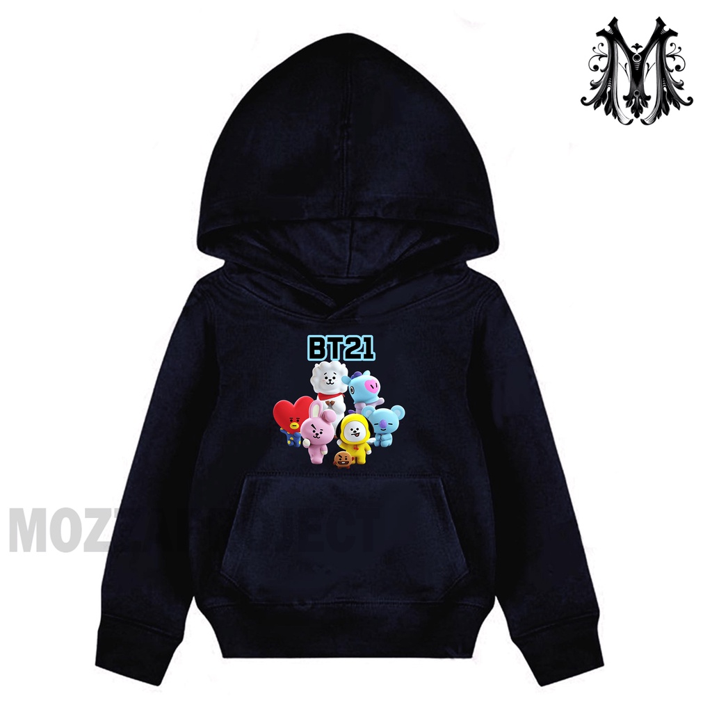 Hoodie Anak Laki Laki Dan Perempuan BT21 Sweater Anak Unisex