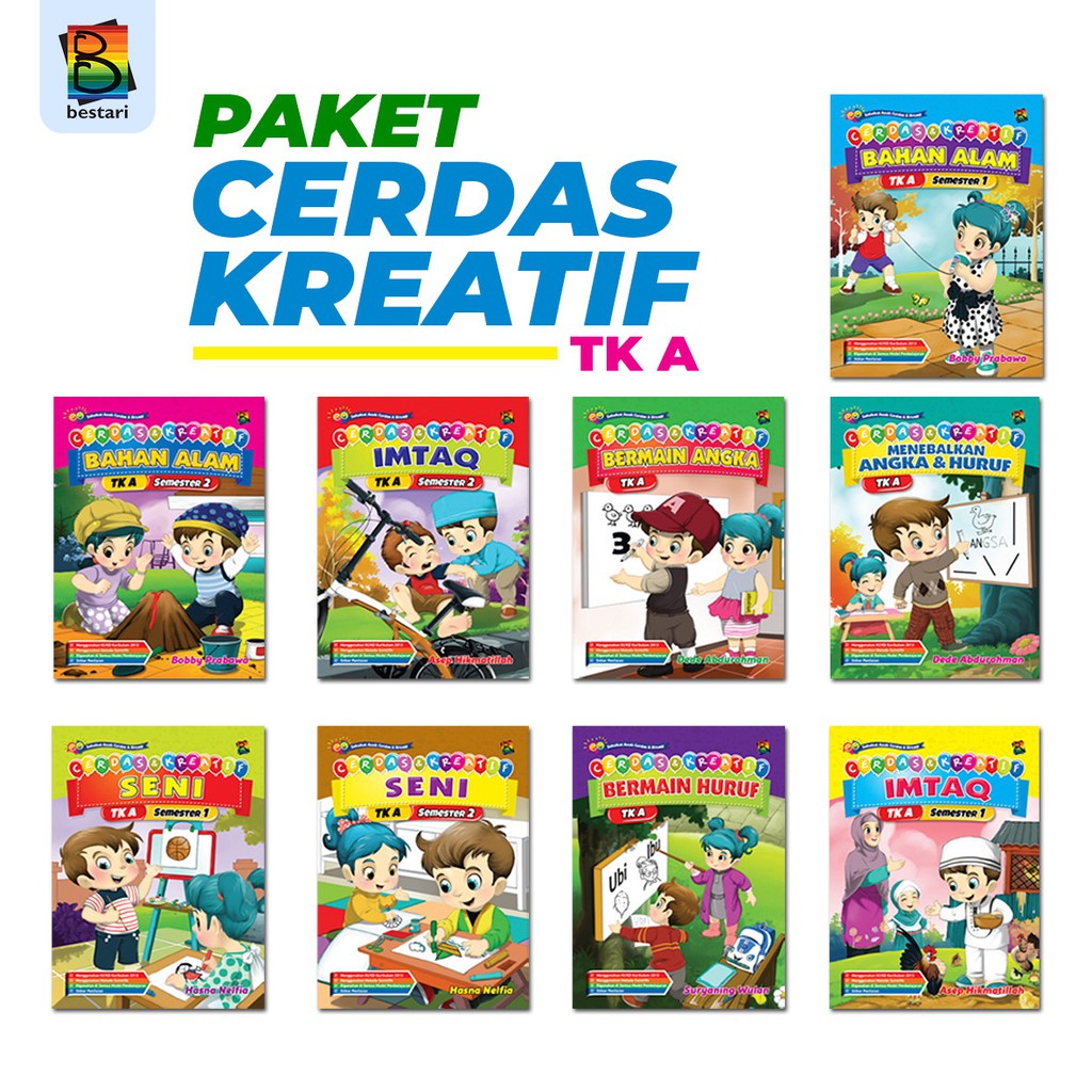 Buku Pelajaran TK Paket Cerdas Dan Kreatif TK A Shopee Indonesia