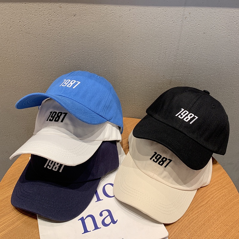 1987 Baseball Cap Korean Style Trendy Sunscreen