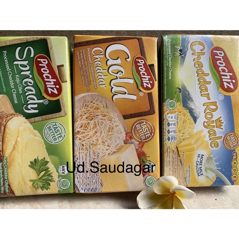 

Prochiz Keju Slices Cheddar Olahan Spready Oles | Gold | Royale 160Gr