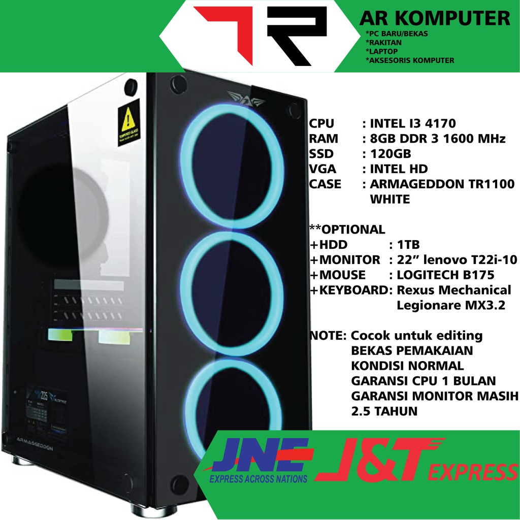 PC RAKITAN INTEL I3 4170 SSD 120GB