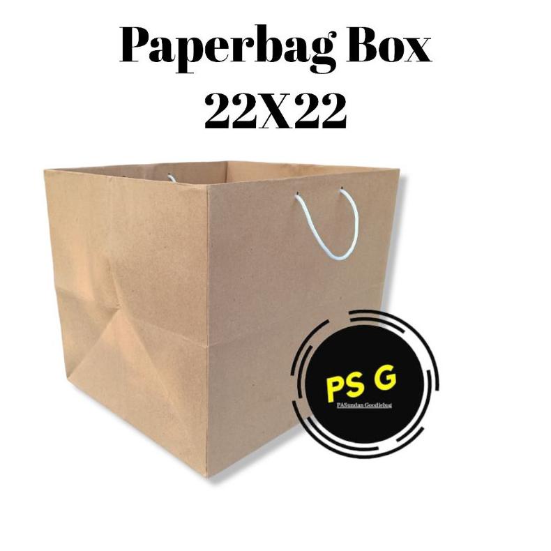 

Paper Bag Dus 22X22 Box Nasi Besek Perpack Isi 12Tas