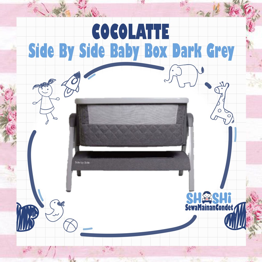 Sewa Cocolatte Side By Side Baby Box Dark Grey