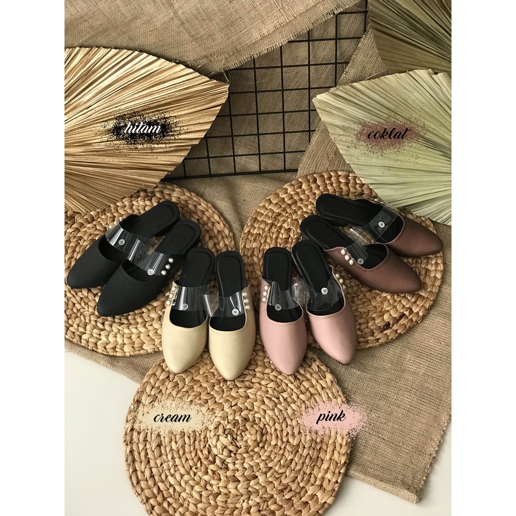 Sandal Lancip Transparan