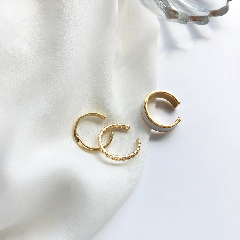 Set Cincin Kepribadian Warna Putih Untuk Perempuan