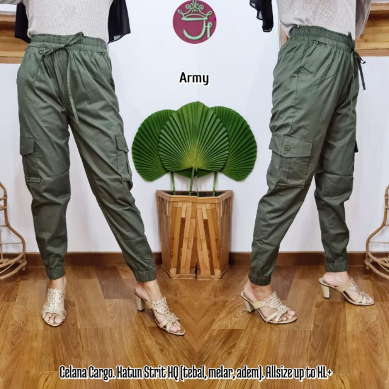 Jogger CARGO katun poplin (XXL, LP 70-110cm) //JF445